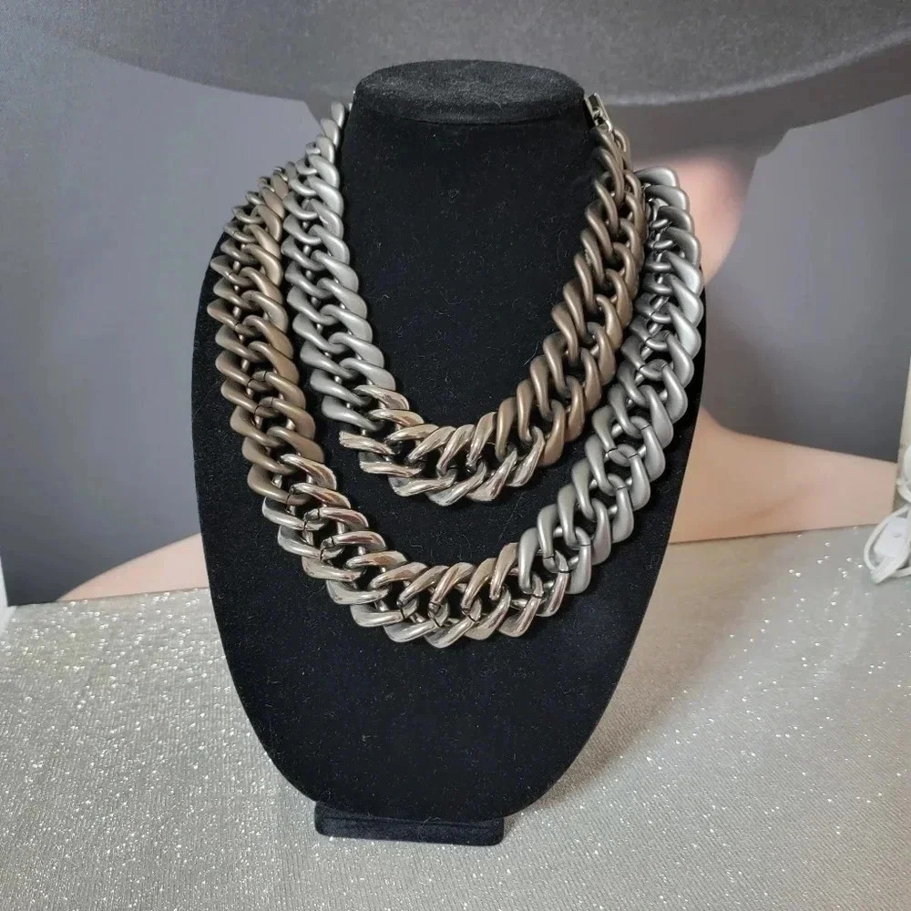 Lafayette 148 New York Over-sized Double Chain Necklace